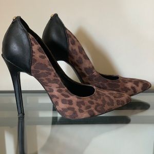 G by Guess Cheetah Heels